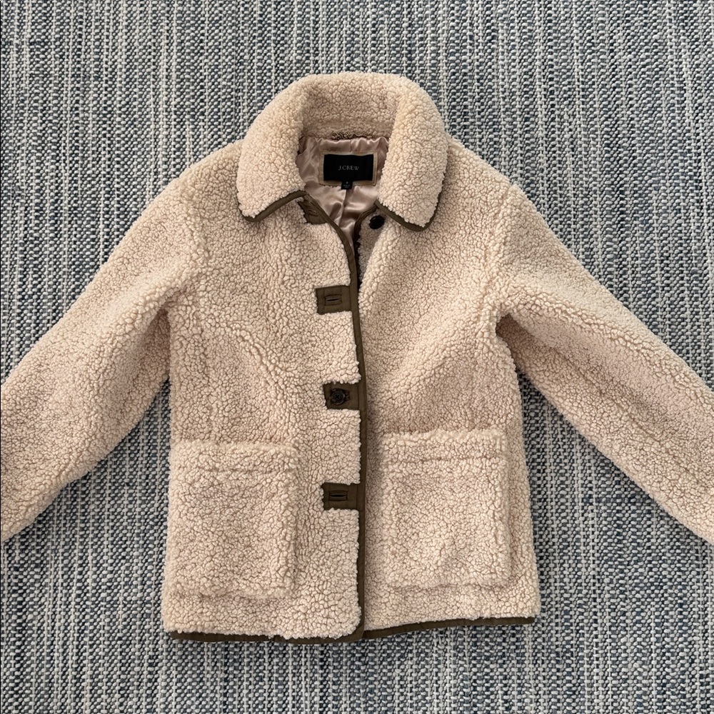 Jcrew teddy jacket. Size S!